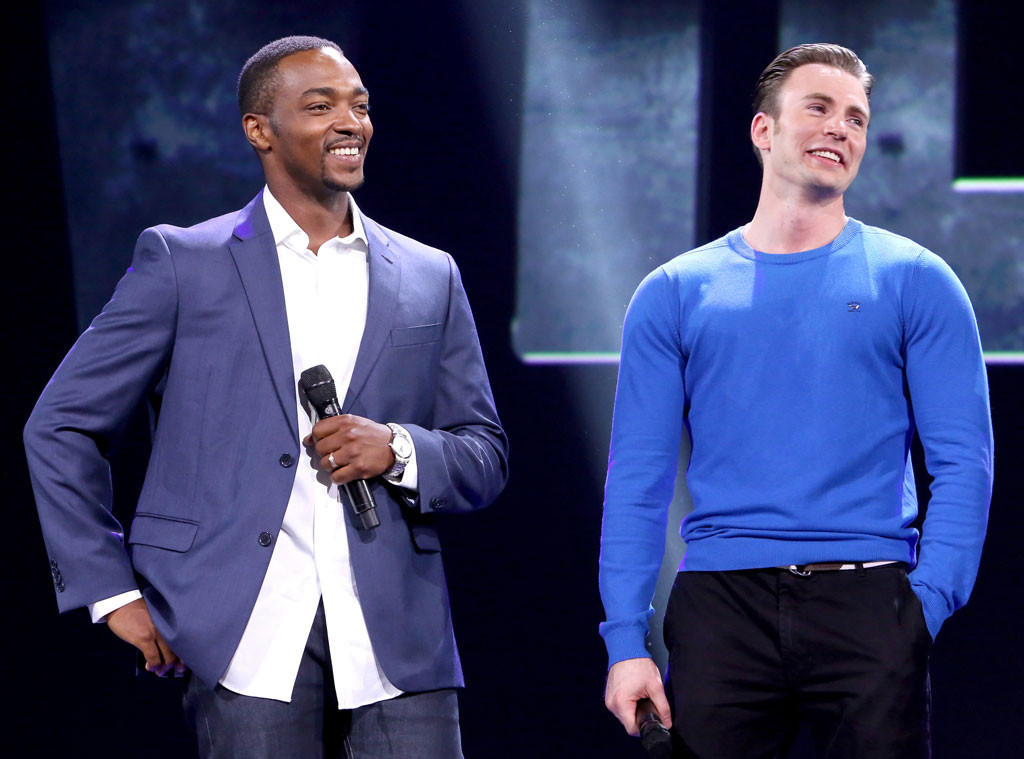 Anthony Mackie, Chris Evans, D23 Expo Anthony Mackie, Chris Evans, D23 Expo